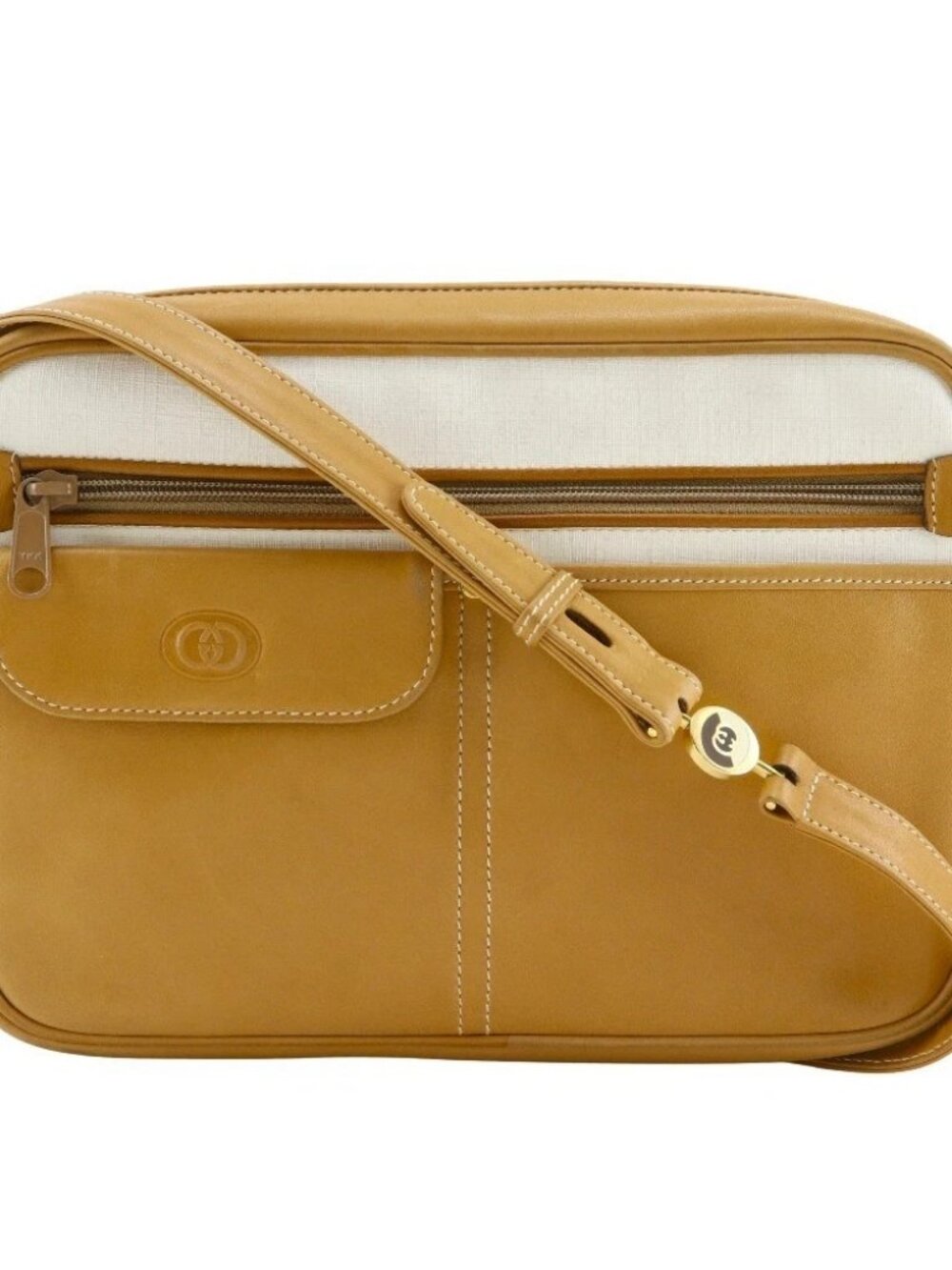 GUCCI Old Gucci Shoulder Bag vintage beige Calfskin Women
